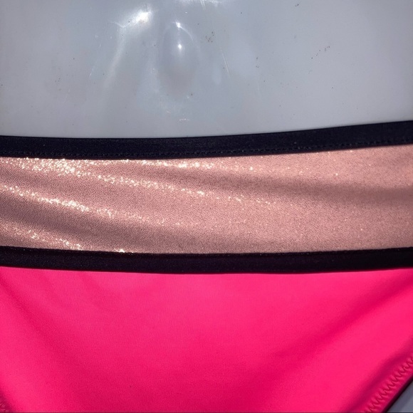 Victoria’s Secret Colorblock Cheeky Bikini Swimsuit Bottom Pink Rose Gold Pink M - Picture 5 of 7